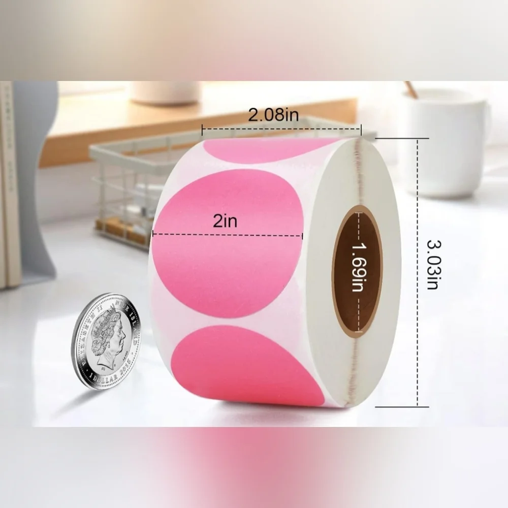 100ct 2x2 CUSTOMIZE LABELS 4 COLORS TO CHOOSE FROM